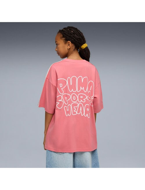 Puma Luminious Cloud Oversized Tee, Pink product photo View 02 L