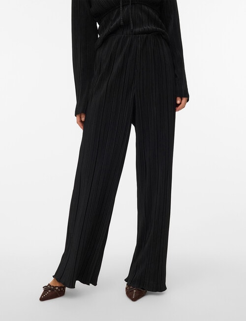 Vero Moda Elisa Plisse Pant, Black product photo