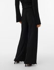 Vero Moda Elisa Plisse Pant, Black product photo View 02 S