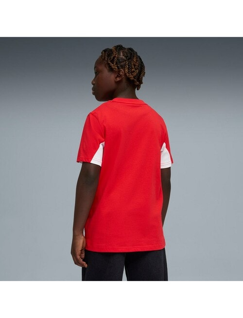 Puma Block Short Sleeve Tee, Red product photo View 04 L