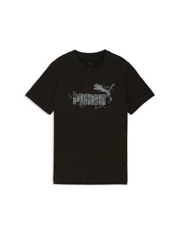 Puma Camo Short Sleeve Tee, Black product photo