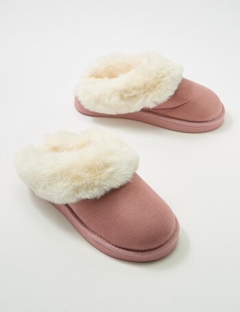 Lyric Lola Faux Suede Scuffs, Tea Rose product photo