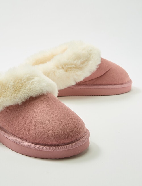 Lyric Lola Faux Suede Scuffs, Tea Rose product photo View 03 L