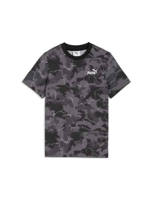 Puma All Over Print Camo Short Sleeve Tee, Black product photo
