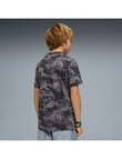 Puma All Over Print Camo Short Sleeve Tee, Black product photo View 04 S