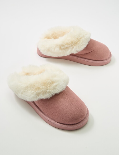 Lyric Lola Faux Suede Scuffs, Tea Rose product photo