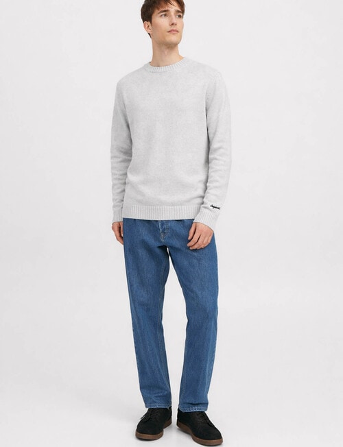 Jack & Jones Norrebro Crew Knit, Sea Salt product photo