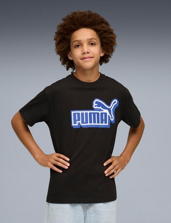 Puma Logo Lab Logo Short Sleeve Tee, Black product photo