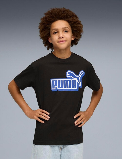 Puma Logo Lab Logo Short Sleeve Tee, Black product photo