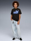 Puma Logo Lab Logo Short Sleeve Tee, Black product photo View 02 S