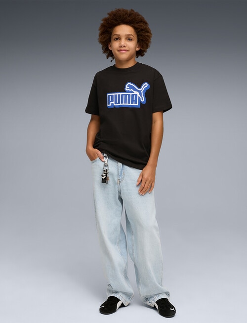 Puma Logo Lab Logo Short Sleeve Tee, Black product photo View 04 L