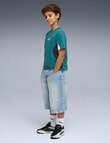 Puma Block Short Sleeve Tee, Emerald product photo View 03 S
