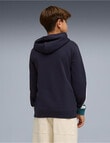 Puma Block Hoodie, Navy product photo View 02 S