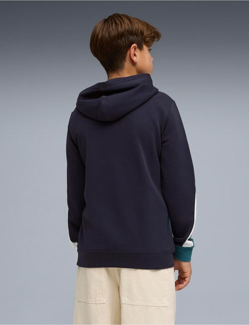 Puma Block Hoodie, Navy product photo View 02 L