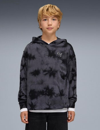 Puma Tie Dye Hoodie, Black product photo