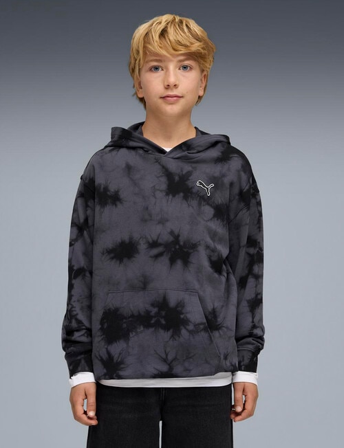 Puma Tie Dye Hoodie, Black product photo