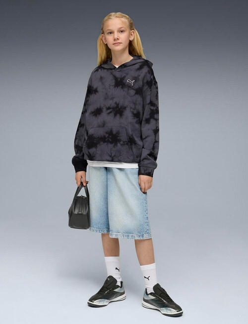 Puma Tie Dye Hoodie, Black product photo View 02 L