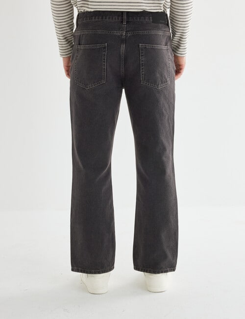 Gasoline Straight Leg Jean, Washed Black product photo View 02 L