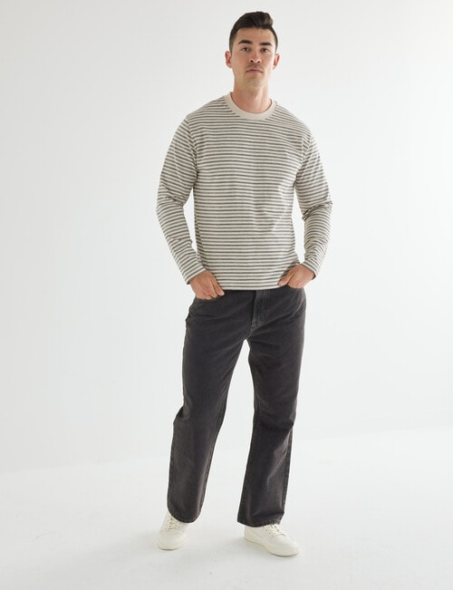 Gasoline Straight Leg Jean, Washed Black product photo View 03 L