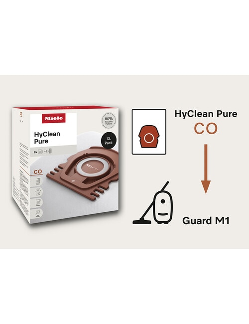 Miele M1 CO Hyclean Pure Vacuum Bags, 4-Pack product photo