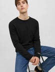 Jack & Jones Norrebro Crew Knit, Black product photo View 02 S