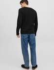 Jack & Jones Norrebro Crew Knit, Black product photo View 03 S