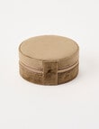 Boston + Bailey Velvet Round Jewellery Box, Sea Kelp product photo View 02 S