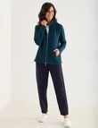 Ella J Two-Way Zip Sweatshirt, Petrel product photo View 03 S