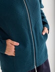 Ella J Two-Way Zip Sweatshirt, Petrel product photo View 06 S