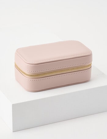 Boston + Bailey Small Rectangle Jewellery Box, Blush product photo