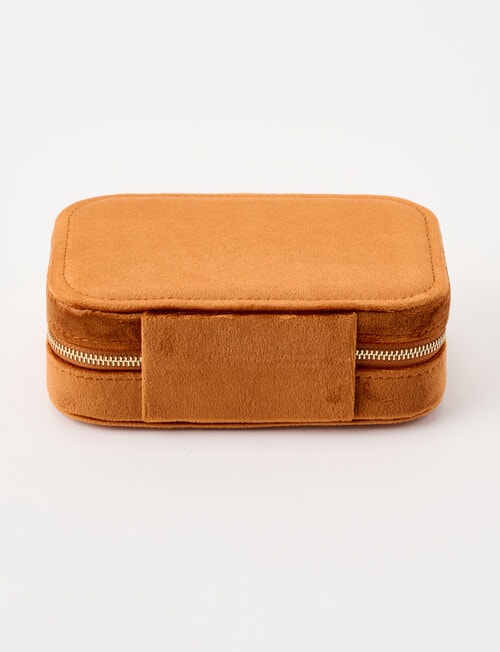 Boston + Bailey Large Velvet Jewellery Box, Ginger product photo View 02 L