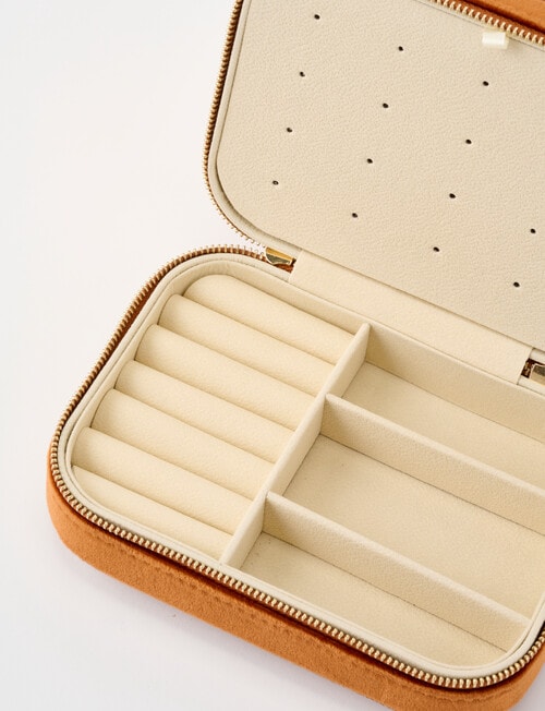 Boston + Bailey Large Velvet Jewellery Box, Ginger product photo View 05 L