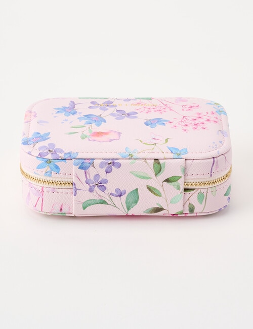 Boston + Bailey Large Floral Jewellery Box, Pink Floral product photo View 02 L