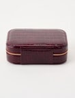 Boston + Bailey Large Faux Croc Jewellery Box, Cherry Lacquer product photo View 02 S