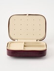 Boston + Bailey Large Faux Croc Jewellery Box, Cherry Lacquer product photo View 04 S