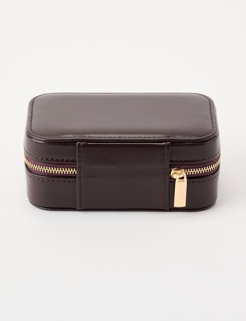 Boston + Bailey Small Rectangle Jewellery Box, Chocolate product photo View 02 L