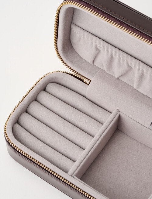 Boston + Bailey Small Rectangle Jewellery Box, Chocolate product photo View 05 L