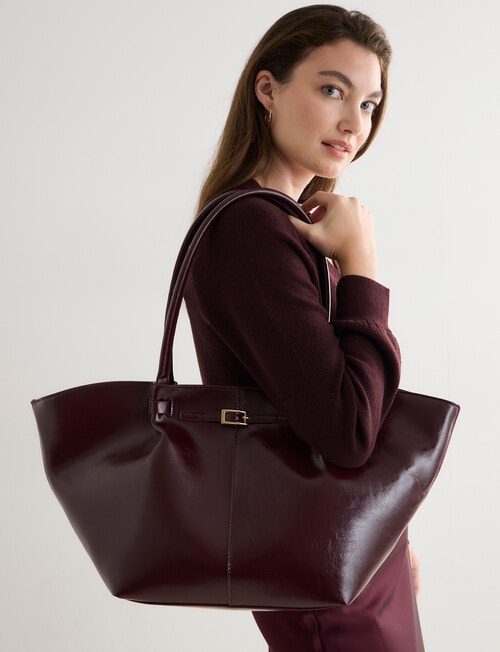 Whistle Slouch Tote Bag, Espresso product photo