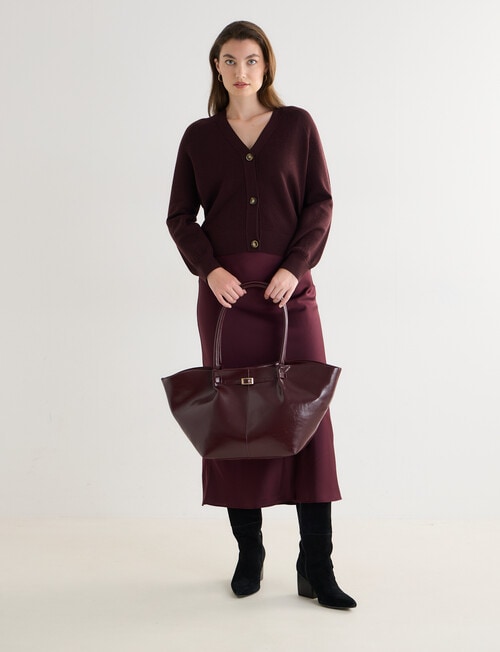 Whistle Slouch Tote Bag, Espresso product photo View 08 L