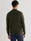 Gasoline Button Down Polo Knitwear, Olive Green product photo View 02 S
