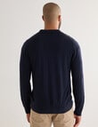 Gasoline Argyle Polo Knitwear, Navy product photo View 02 S