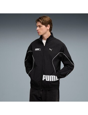 Puma Relaxed Woven Sport Jacket, Black product photo