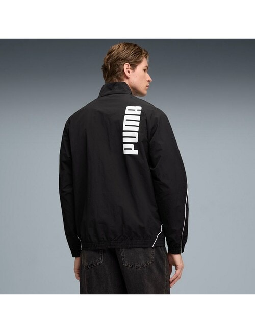 Puma Relaxed Woven Sport Jacket, Black product photo View 02 L