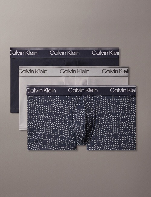 Calvin Klein Micro Stretch Low Rise Trunk, 3-Pack, Shoreline product photo