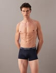 Calvin Klein Micro Stretch Low Rise Trunk, 3-Pack, Shoreline product photo View 02 S