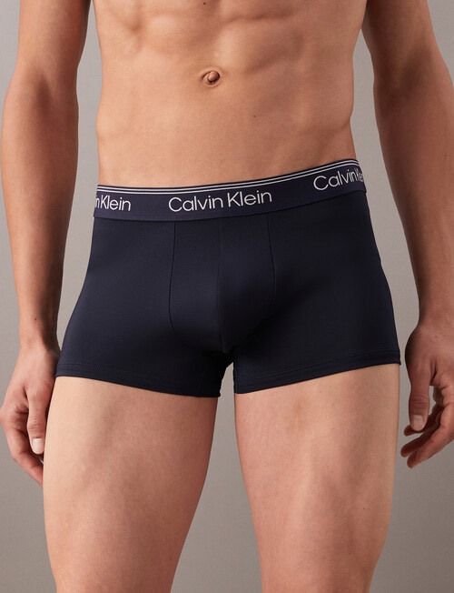 Calvin Klein Micro Stretch Low Rise Trunk, 3-Pack, Shoreline product photo View 03 L