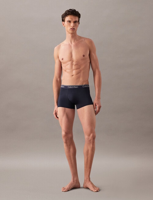 Calvin Klein Micro Stretch Low Rise Trunk, 3-Pack, Shoreline product photo View 04 L