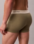 Calvin Klein Heritage Cotton Trunk, 3-Pack, Mulch, Deep Lichen Green & Sunfruit Fun product photo View 03 S
