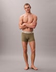 Calvin Klein Heritage Cotton Trunk, 3-Pack, Mulch, Deep Lichen Green & Sunfruit Fun product photo View 05 S
