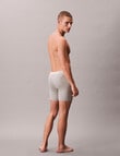 Calvin Klein Heritage Cotton Boxer Brief, 3-Pack, Oyster, Grey Heather & White product photo View 03 S
